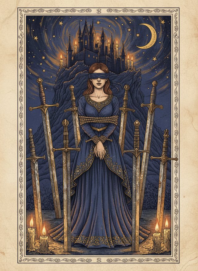Eight of Swords tarot card