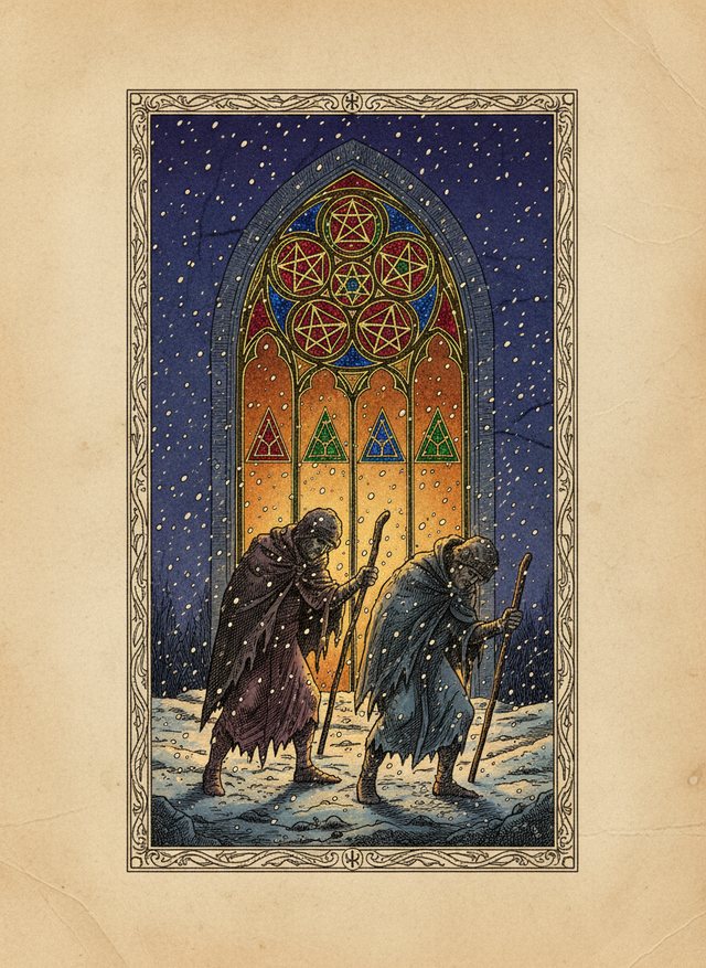 Five of Pentacles tarot card