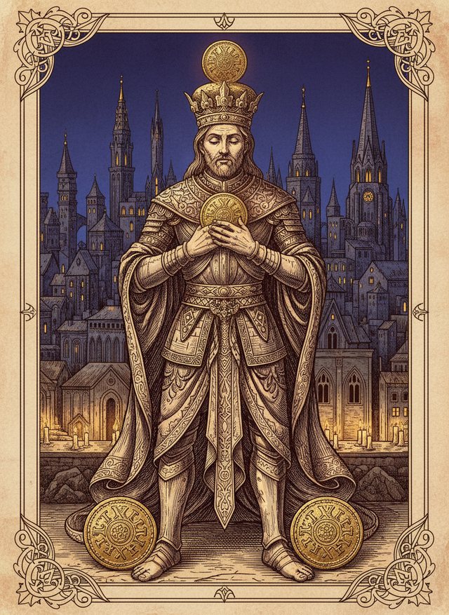 Four of Pentacles tarot card