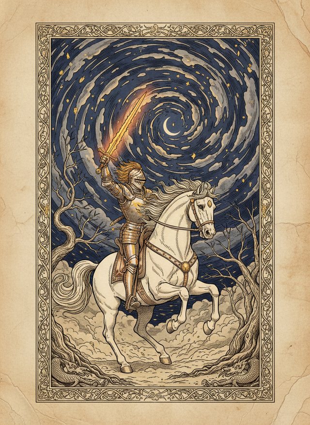 Knight of Swords tarot card