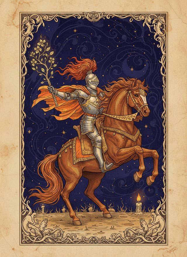 Knight of Wands tarot card
