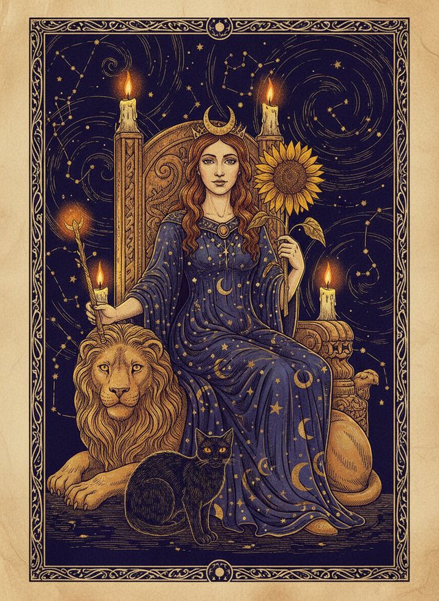 Queen of Wands tarot card