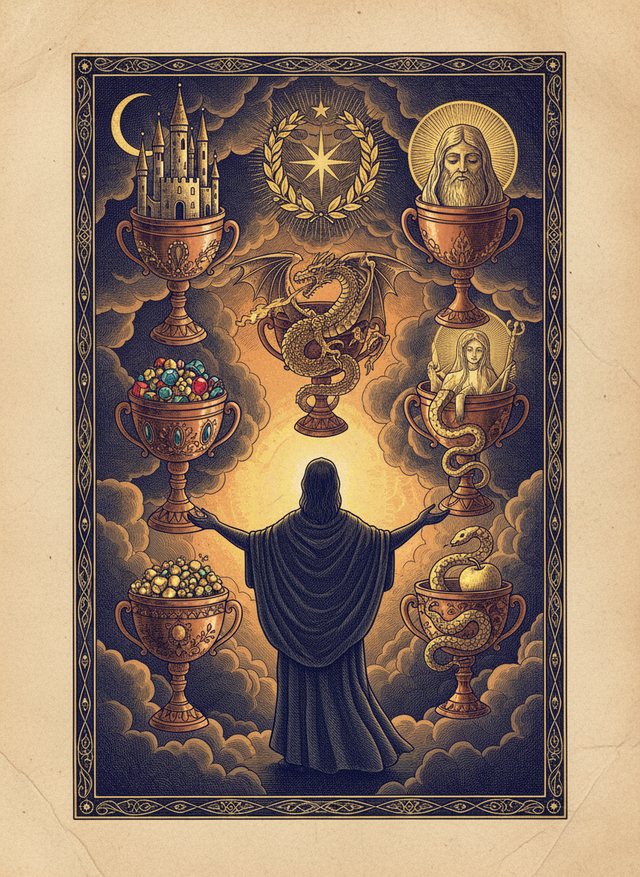 Seven of Cups tarot card