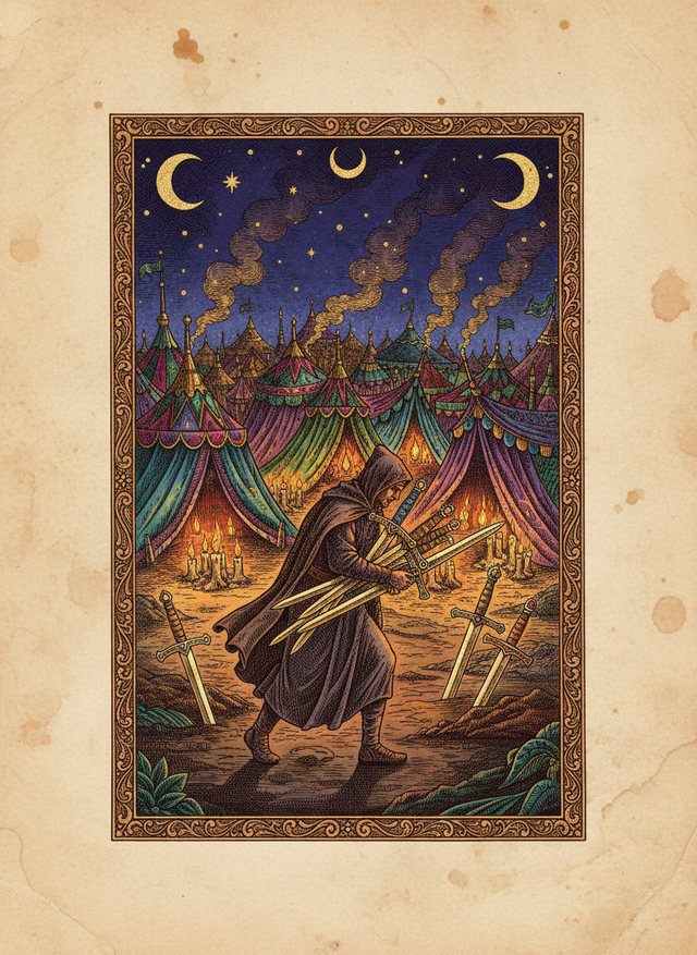 Seven of Swords tarot card