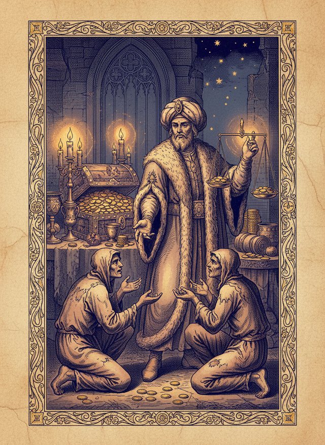 Six of Pentacles tarot card