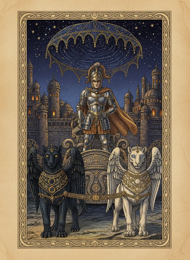 The Chariot tarot card