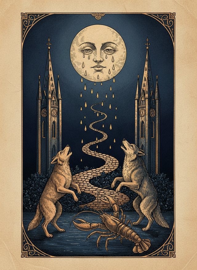 The Moon tarot card