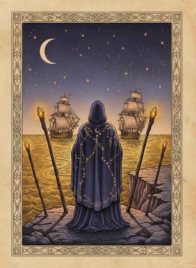 Three of Wands tarot card